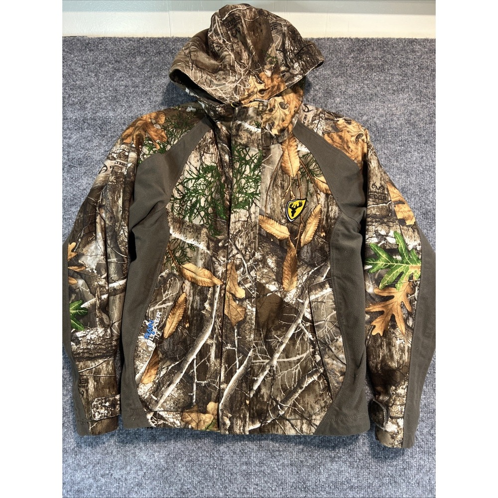 Blocker Outdoors Youth Drencher Hunting Jacket Camo Realtree Edge Size Medium